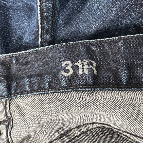 J Crew Matchstick Straight Leg Jeans Denim Blue Button Zip Pocket Ankle Sz 31R - Picture 5 of 7